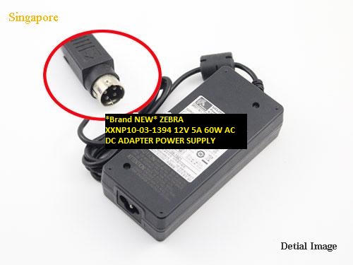 *Brand NEW*4pin 12V 5A ZEBRA XXNP10-03-1394 60W AC DC ADAPTER POWER SUPPLY *Brand NEW*4pin 12V 5A ZEBRA XXNP10-03-1394 60W AC DC ADAPTER POWER SUPPLY